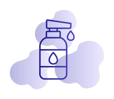 Bebek losyonu web simgesi, vektör illüstrasyonu 