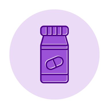 Hapları şişe simge vektör çizim