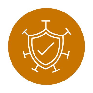 Koruma kalkanı ikonu vektör illüstrasyon tasarımı