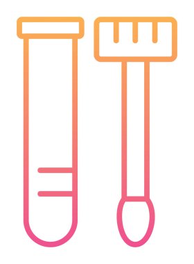 Örnek test web simgesi, vektör illüstrasyonu