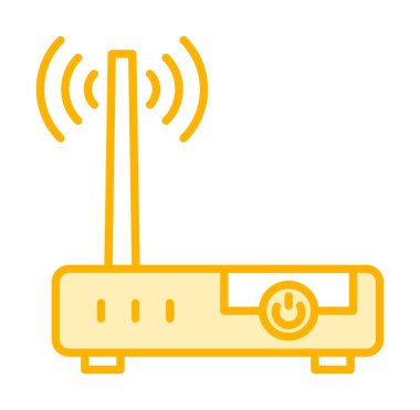 wifi sinyali, Router Aygıt vektör illüstrasyon tasarımı