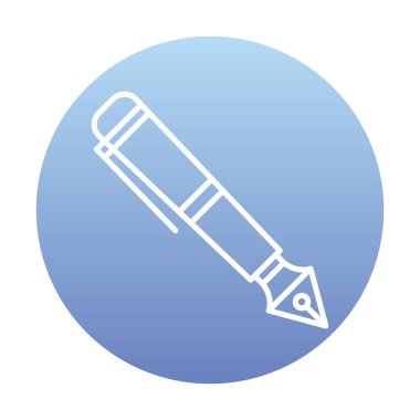 Dolma kalem simge vektör çizim