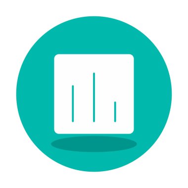 Basit iş ekonomisi grafik simgesi, vektör illüstrasyonu