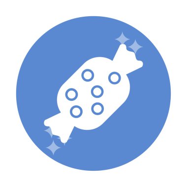 Şeker Web ikonu vektör illüstrasyonu