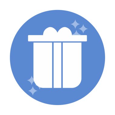 hediye kutusu simgesi, vektör illüstrasyonu  