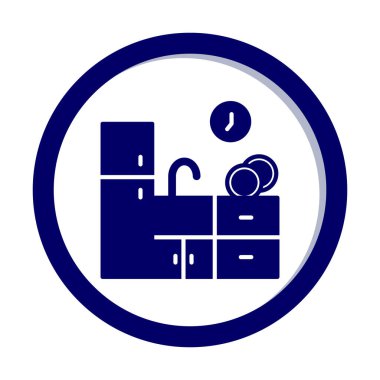 Mutfak simgesi vektör illüstrasyonu