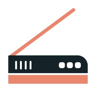 modern düz tarayıcı web simgesi vektör çizimi