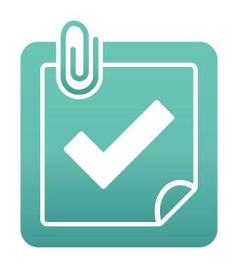 Planlayıcı Tamamlanmış simge vektör çizimi