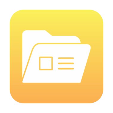 klasör renkli vektör simgesi 