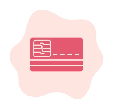 Akıllı Kart vektörü basit biçim simgesi