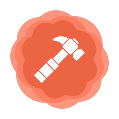 Çekiç ikonu vektör illüstrasyonu