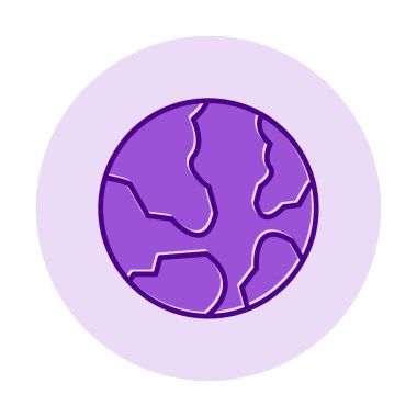 Dünya web simgesi vektör illüstrasyonu