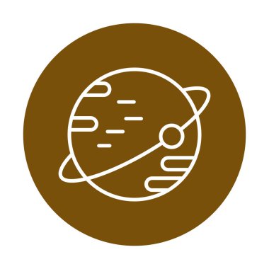 Gezegenler simgesi, vektör illüstrasyonu