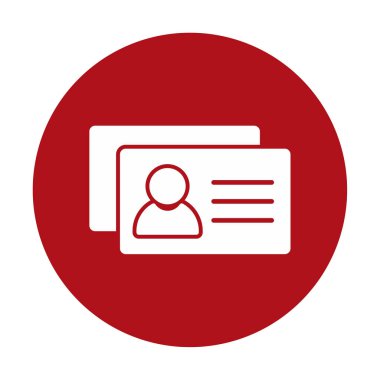 İş Kartları arka planda basit simge. 