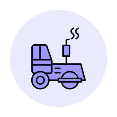 yol silindiri simgesi, modern vektör illüstrasyon tasarımı