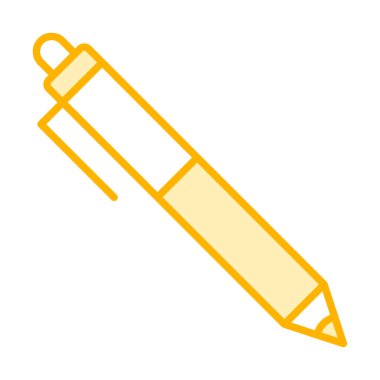 Kalem düz simgesi. Vektör çizim