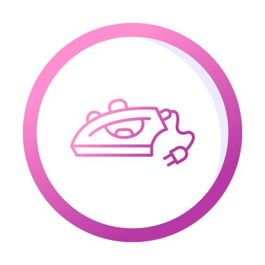 Demir düz simgesi. vektör çizim