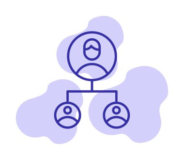 Basit Yardımcı Pazarlama simgesi, vektör illüstrasyonu