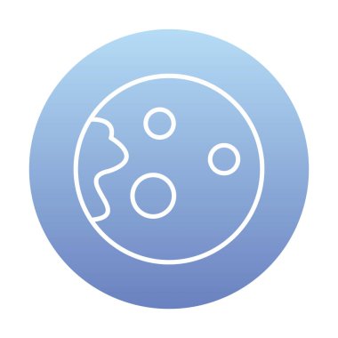 Gezegenler simgesi, vektör illüstrasyonu