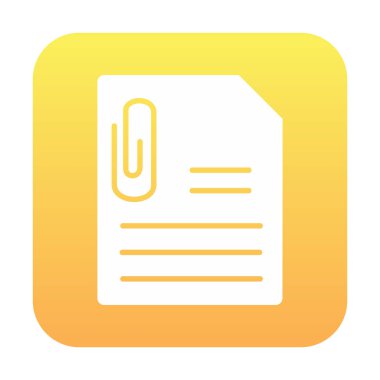 CV belgesi. Web simgesi basit illüstrasyon