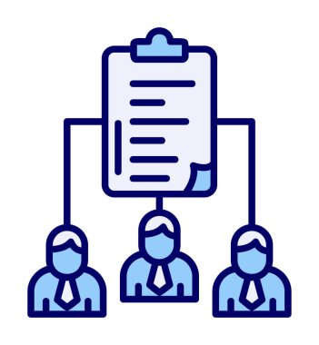 Work Distribution web icon, vector illustration 