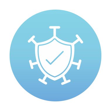 Koruma kalkanı ikonu vektör illüstrasyon tasarımı