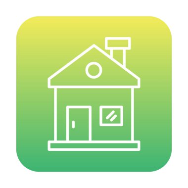 Ev. Web simgesi basit illüstrasyon