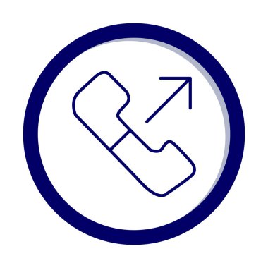 giden arama simge vektör çizim