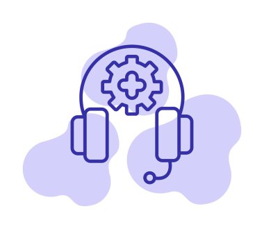 ikon vektör illüstrasyonunu destekle