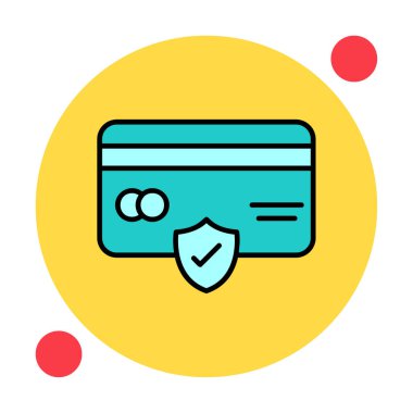 Basit ödeme finans simgesi, vektör illüstrasyonu