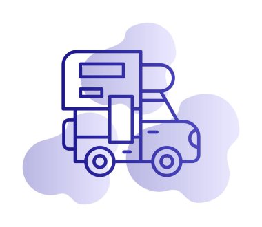 Kamp simgesi vektör illüstrasyonu