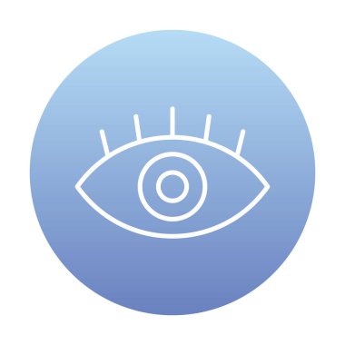 Göz simgesi, vektör illüstrasyon tasarımı 