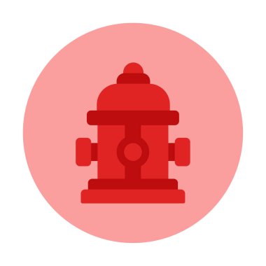 Modern yangın musluğu simgesinin vektör illüstrasyonu 