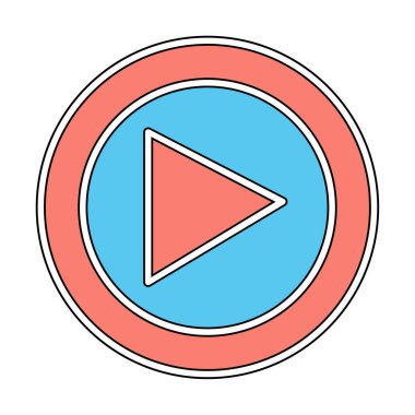 Oynatma düğmesi vektör çizimi