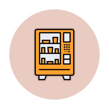 Otomat Web simgesi, vektör illüstrasyonu 