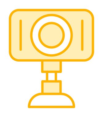 Web kamera simge vektör çizim