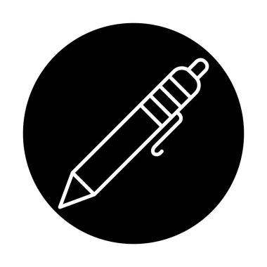 Tükenmez kalem simge vektör çizim 