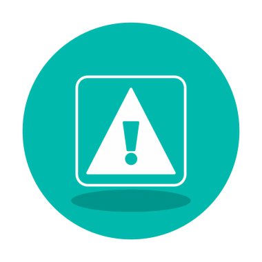 Dikkat İşareti simgesi vektör illüstrasyonu