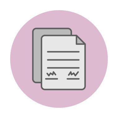 belge web simgesi vektör illüstrasyonu 