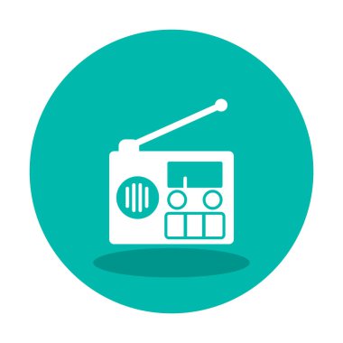  radyo simgesi vektör illüstrasyonu