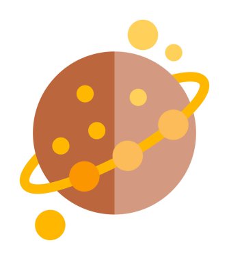 Gezegenler simgesi, vektör illüstrasyonu