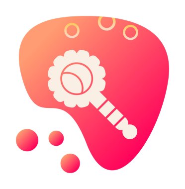 Çıngırak modern simgesinin vektör çizimi