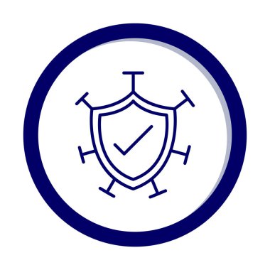 Koruma kalkanı ikonu vektör illüstrasyon tasarımı