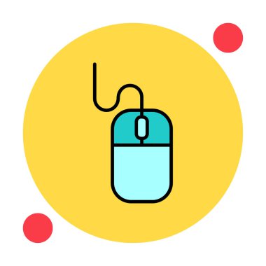 Fare simgesi, web basit illüstrasyonu