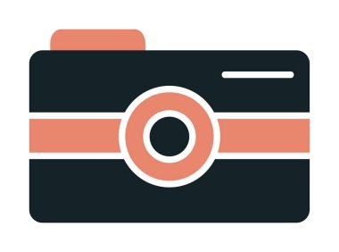 Kamera. Web simgesi basit illüstrasyon 