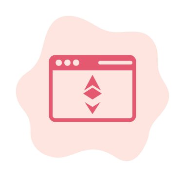 Ethereum Tarayıcı simgesi, vektör biçimi