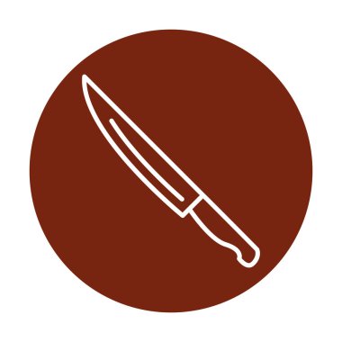 Bıçak simgesi, vektör illüstrasyonu 