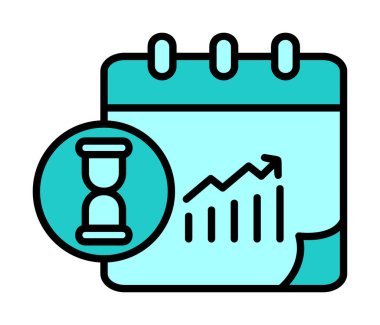 iş bitiş çizgisi vektör resimlemesi