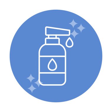 Bebek losyonu web simgesi, vektör illüstrasyonu 