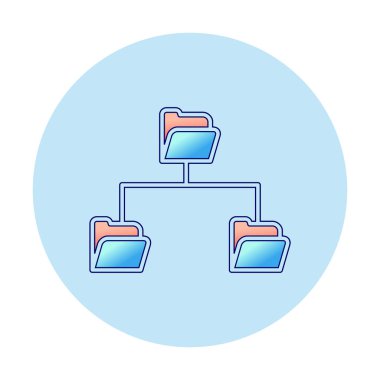 Basit Dizin Paylaşımı, vektör illüstrasyonu